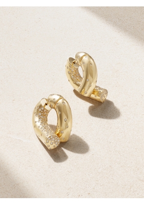 Tabayer - Oera Large 18-karat Gold Diamond Earrings - One size