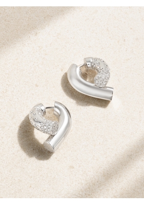 Tabayer - Oera 18-karat White Gold Diamond Earrings - Silver - One size