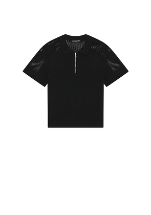 Central Park West Mesh Shoulder Sweater in Black. Size L. Also in M.