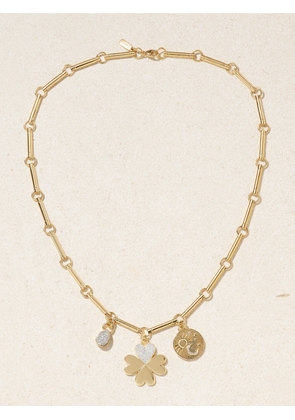 FoundRae - True Love & Balance 18-karat Gold Diamond Necklace - One size