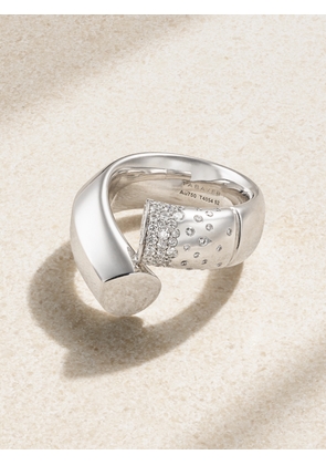 Tabayer - Oera Large 18-karat White Gold Diamond Ring - 52,54