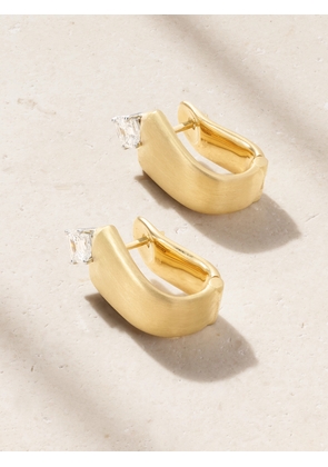 Nikos Koulis - 18-karat Gold Diamond Hoop Earrings - One size