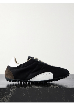 Maison Margiela - Sprinter Leather And Suede-trimmed Twill Sneakers - Black - IT35,IT36,IT37,IT38,IT39,IT40,IT41