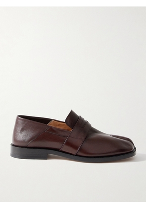 Maison Margiela - Tabi Split-toe Collapsible-heel Leather Loafers - Burgundy - IT35,IT36,IT36.5,IT37,IT37.5,IT38,IT38.5,IT39,IT39.5,IT40,IT40.5,IT41