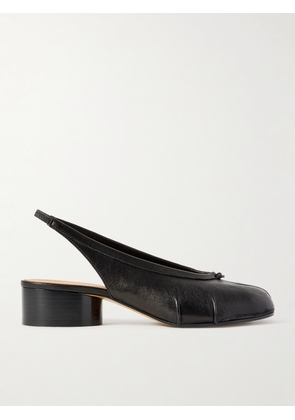 Maison Margiela - Tabi Split-toe Leather Slingback Pumps - Black - IT35,IT35.5,IT36,IT36.5,IT37,IT37.5,IT38,IT38.5,IT39,IT39.5,IT40,IT40.5,IT41