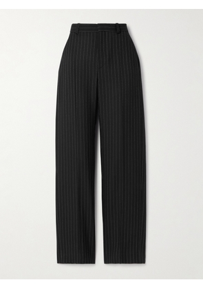 WARDROBE.NYC - Pinstriped Wool-twill Straight-leg Pants - Black - xx small,x small,small,medium,large,x large