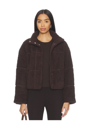 Barefoot Dreams Brushed CozyChic Puffer Jacket in Brown. Size L. Also in M, S, XL, XS.