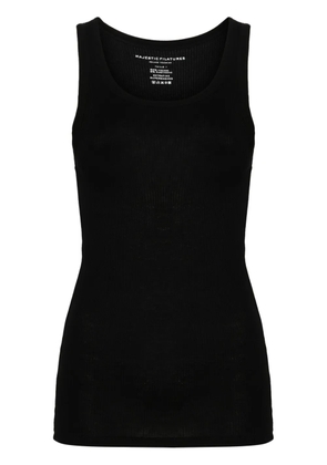 Majestic Filatures fine ribbed tank top - Black