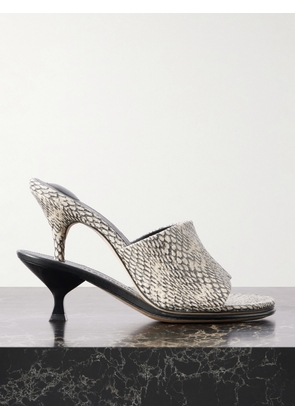 Jacquemus - The Double Snake-effect Leather Mules - Animal print - FR35,FR36,FR37,FR38,FR39,FR40,FR41