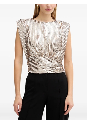 BOSS Illana sleeveless top - Gold