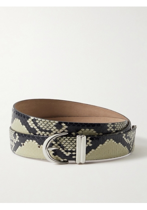 KHAITE - Snake-effect Leather Belt - Animal print - 70,75,80,85,90