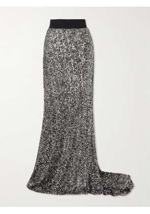 Maticevski - Rhyme Sequined Metallic Tulle Maxi Skirt - Silver - UK 6,UK 8,UK 10,UK 12,UK 14