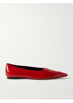 The Row - Viv Glossed-leather Ballet Flats - Red - IT36,IT36.5,IT37,IT37.5,IT38,IT38.5,IT39,IT39.5,IT40,IT40.5,IT41,IT42