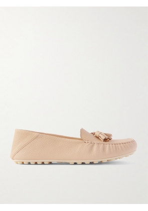 Loro Piana - Tasseled Textured-leather Collapsible-heel Loafers - Neutrals - IT36,IT36.5,IT37,IT37.5,IT38,IT38.5,IT39,IT39.5,IT40,IT40.5,IT41,IT41.5,IT42