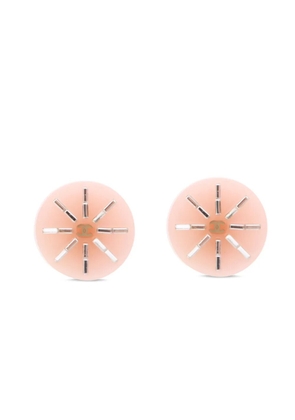 CHANEL Pre-Owned 2007 CC clip-on earrings - Pink