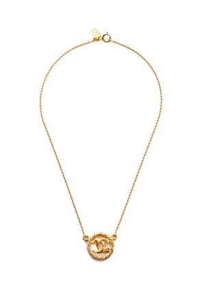 CHANEL Pre-Owned 1980-1990s CC Mark Round necklace - Gold