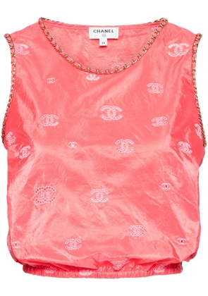 CHANEL Pre-Owned 2000s CC Mark blouse - Pink