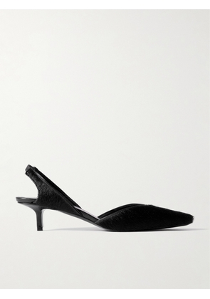 Loulou de Saison - Akila Calf Hair Slingback Pumps - Black - IT35,IT36,IT37,IT38,IT39,IT40,IT41