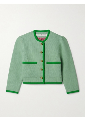 ALIX OF BOHEMIA - Dorian Cropped Cotton-canvas Jacket - Green - x small,small,medium,large,x large