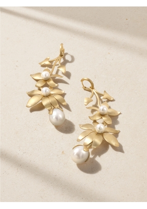 Irene Neuwirth - Golden Blossom Convertible 18-karat Gold Pearl Earrings - One size