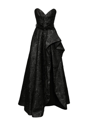 Saiid Kobeisy brocade long dress - Black