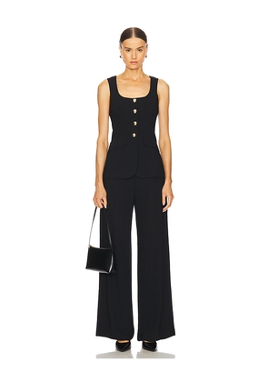 Amanda Uprichard Kya Jumpsuit in Black. Size M. Also in S, XL, XS.