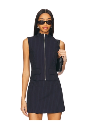 BY.DYLN Leela Vest in Navy. Size L. Also in M, S.