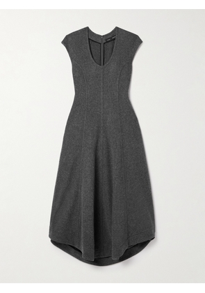 Proenza Schouler - Delilah Paneled Felt Midi Dress - Gray - US0,US2,US4,US6,US8,US10,US12