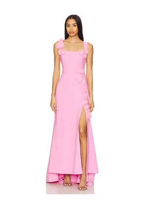 ELLIATT Evanora Gown in Pink. Size L. Also in S, XS, M.