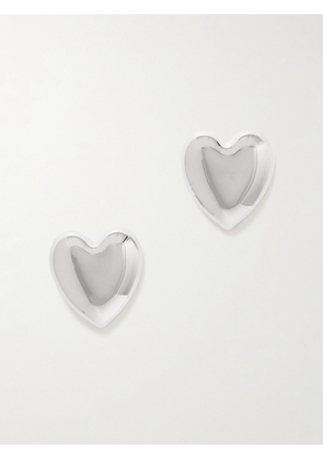 Jennifer Fisher - Puffy Heart Small Silver-tone Earrings - One size