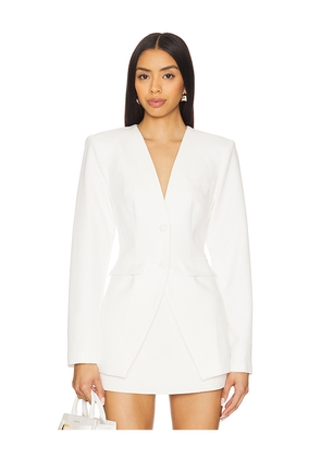 ALL THE WAYS Isla Blazer in White. Size L. Also in M, S, XL, XS, XXS.