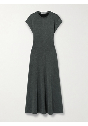 Proenza Schouler White Label - Melanie Ribbed Cotton-blend Maxi Dress - Gray - x small,small,medium,large,x large