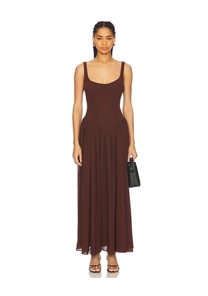 Bardot Briann Maxi Dress in Brown. Size 12. Also in 6, 8.