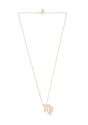 BaubleBar Zodiac Pendant Necklace in Metallic Gold. Size Aquarius. Also in Capricorn, Pisces.
