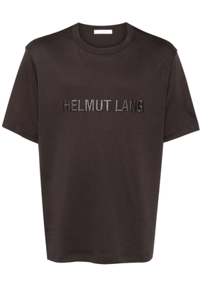Helmut Lang logo-embroidered T-shirt - Brown