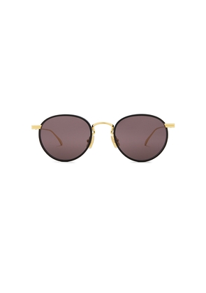 Bottega Veneta Light Ribbon Sunglasses in Metallic Gold.