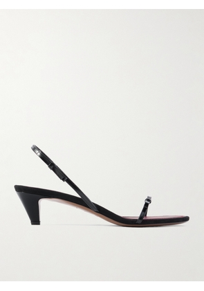 NEOUS - Diwo Bow-embellished Patent-leather Slingback Sandals - Black - IT35,IT35.5,IT36,IT36.5,IT37,IT37.5,IT38,IT38.5,IT39,IT39.5,IT40,IT40.5,IT41