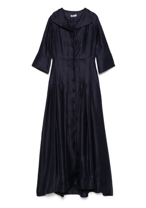 Baruni metallic-effect maxi dress - Blue