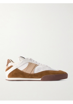 Chloé - Kick Suede, Mesh And Leather Sneakers - Brown - IT35,IT36,IT37,IT38,IT39,IT40,IT41,IT42