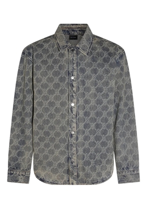 Daily Paper logo-print shirt - Blue