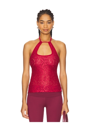 Amelie Teje Kiss Kiss Halter Top in Red. Size L. Also in XL.