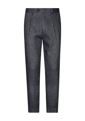 Paolo Pecora pleat-detailing trousers - Blue
