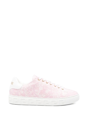 Versace Barocco-pattern low-top sneakers - Pink