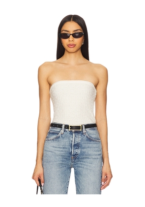ASTR the Label Kai Sweater Tube Top in Cream. Size L. Also in M, S.