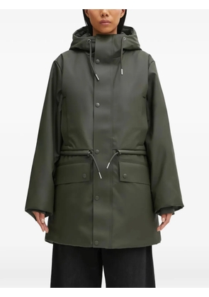 Rains W3T3 hooded drawstring parka - Green