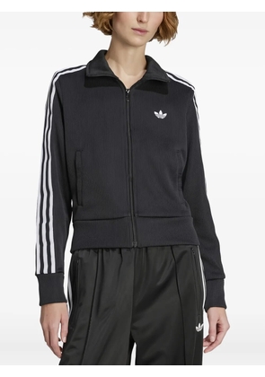 adidas stripes zip track jacket - Black