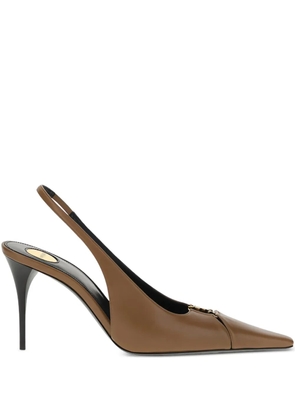 Saint Laurent 90mm Babylone pumps - Brown
