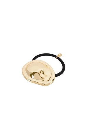 Ettika Liquid Lux Hair Tie in Metallic Gold.