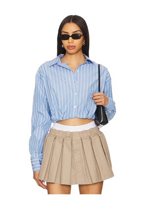 ALL THE WAYS Alexandra Top in Blue. Size L. Also in S, XL.