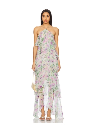 ELLIATT Mirabelle Dress in Purple, Sage. Size L. Also in XS, S, M, XL, XXL.